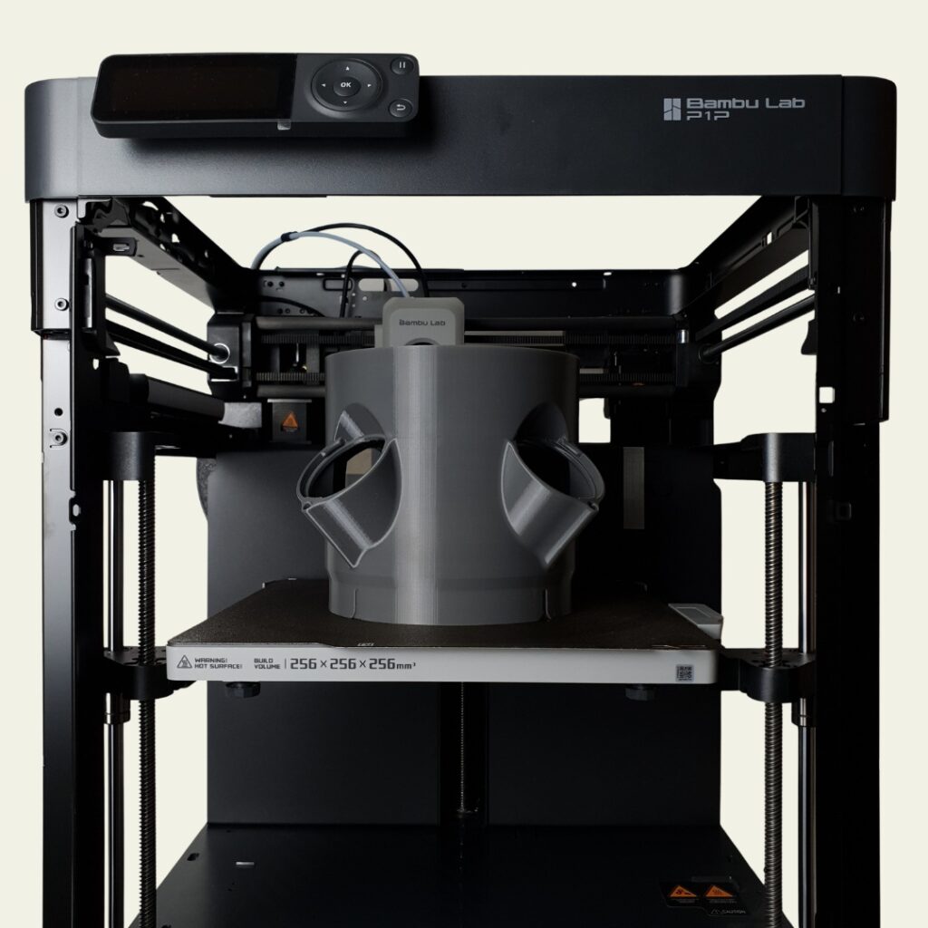 Ein Hydroponic-Segment in einem 3D Drucker.